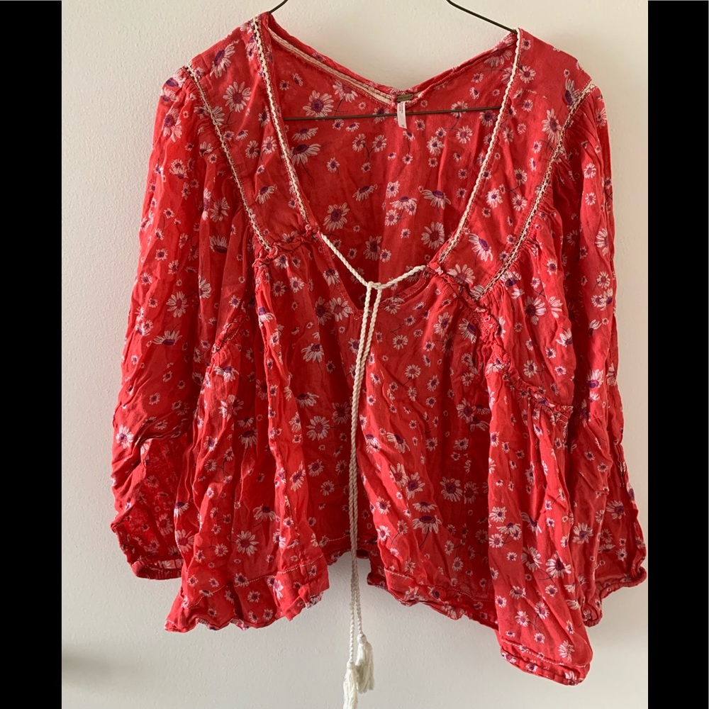 Free People Floral Top